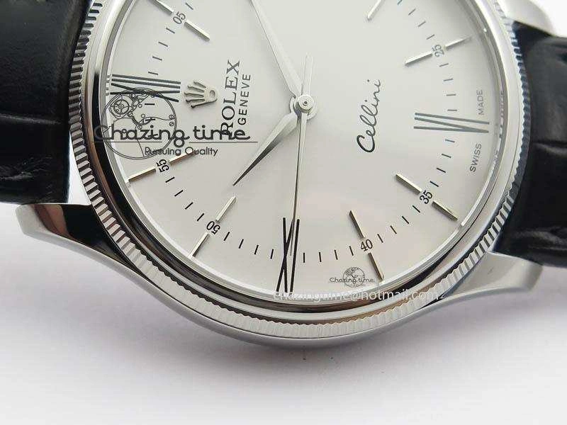 Cellini 50509 MK Best Edition SS White Roman Dial On Black Leather Strap A3121 V3