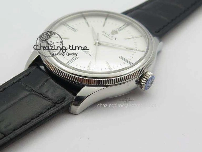 Cellini 50509 MK Best Edition SS White Roman Dial On Black Leather Strap A3121 V3