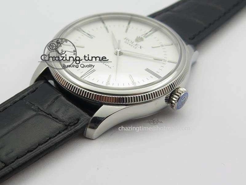 Cellini 50509 MK Best Edition SS White Roman Dial On Black Leather Strap A3121 V3