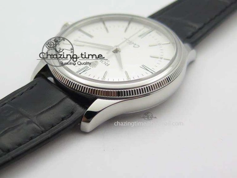 Cellini 50509 MK Best Edition SS White Roman Dial On Black Leather Strap A3121 V3