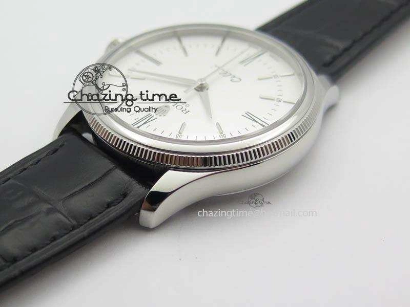 Cellini 50509 MK Best Edition SS White Roman Dial On Black Leather Strap A3121 V3