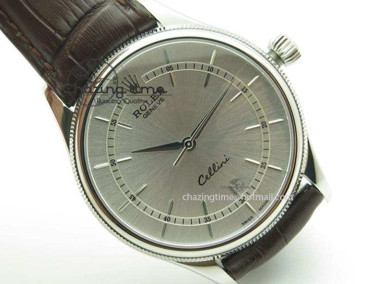 Cellini 50509 SS Sliver Dial On Brown Leather Strap A2813 BP Maker