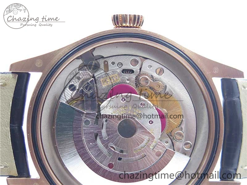 Cellini 50519 Real Date RG BP Maker Best Edition Black Dial Stick Markers on Black Leather Strap SA3165