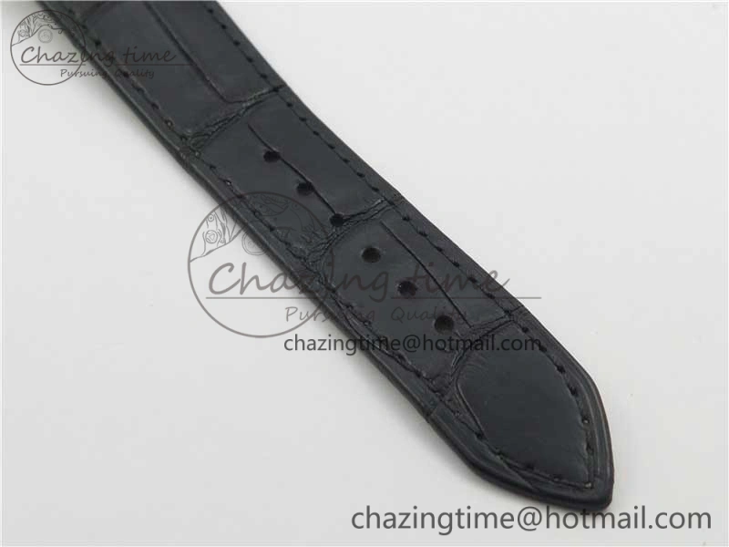 Cellini 50519 Real Date RG BP Maker Best Edition Black Dial Stick Markers on Black Leather Strap SA3165
