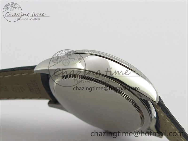 Cellini 50519 Real Date SS BP Maker Best Edition Black Dial Sticks Markers on Black Leather Strap SA3165