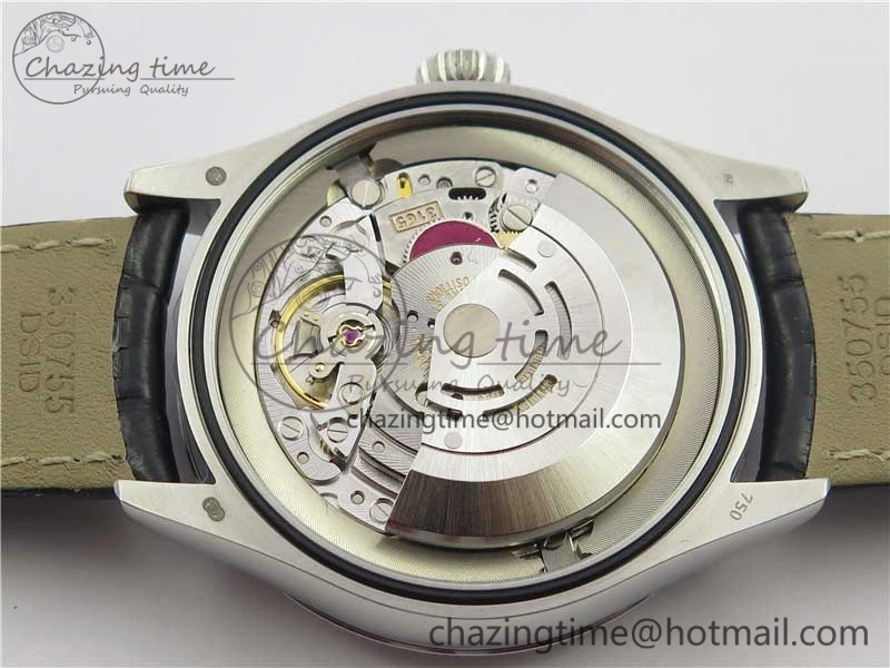 Cellini 50519 Real Date SS BP Maker Best Edition Black Dial Sticks Markers on Black Leather Strap SA3165