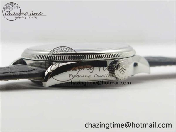 Cellini 50519 Real Date SS BP Maker Best Edition Black Dial Sticks Markers on Black Leather Strap SA3165