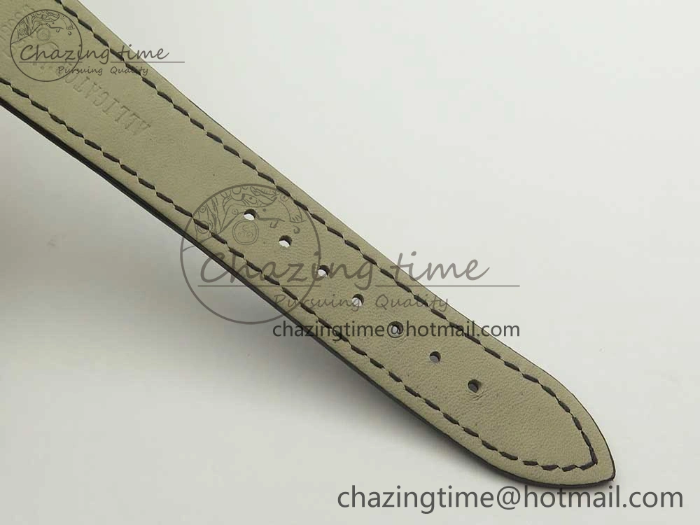 Cellini 50519 Real Date SS MK Best Edition Silver Dial Sticks Markers on Black Leather Strap A3165