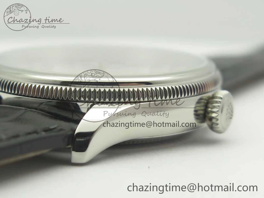 Cellini 50519 Real Date SS MK Best Edition Silver Dial Sticks Markers on Black Leather Strap A3165