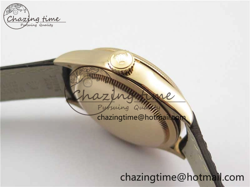 Cellini 50535 Moonphase RG GMF Best Edition White Dial on Brown Leather Strap A3195