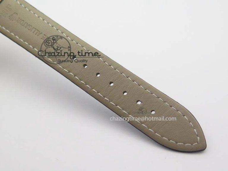 Cellini Date RG Rose Gold Dial Numeral Markers On Black Leather Strap A2824