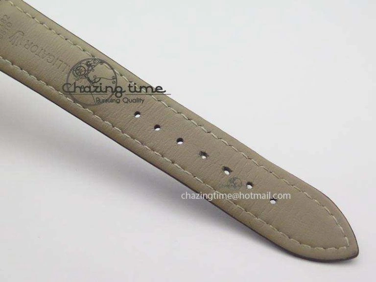 Cellini Date RG White Dial Numeral Markers On Brown Leather Strap A2824