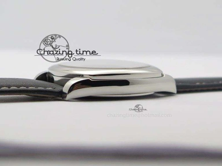 Cellini Date SS White Numeral Dial On Black Leather Strap A2824