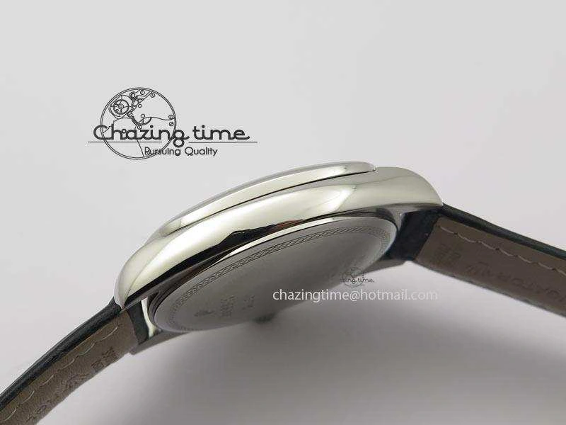 Cellini Date SS White Numeral Dial On Black Leather Strap A2824