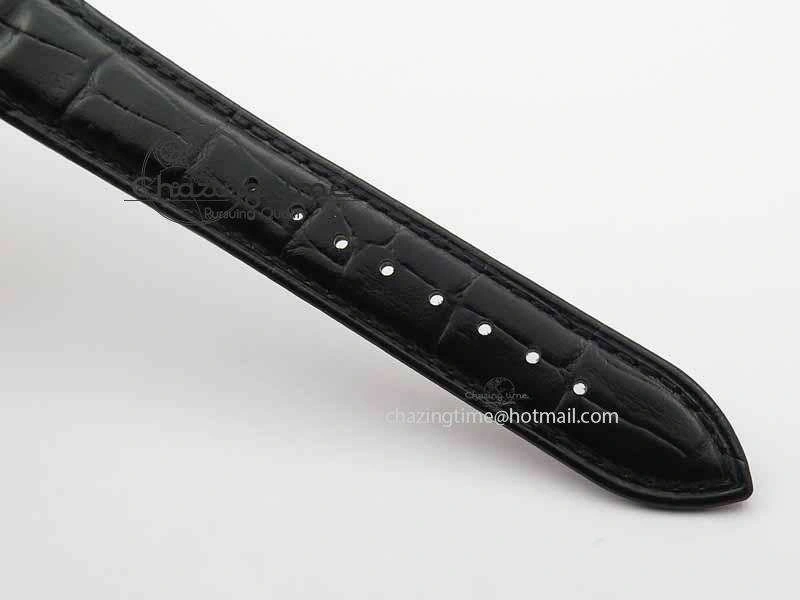 Cellini Date VF Best Edition RG Black Dial Stick Markers On Black Leather Strap A3165