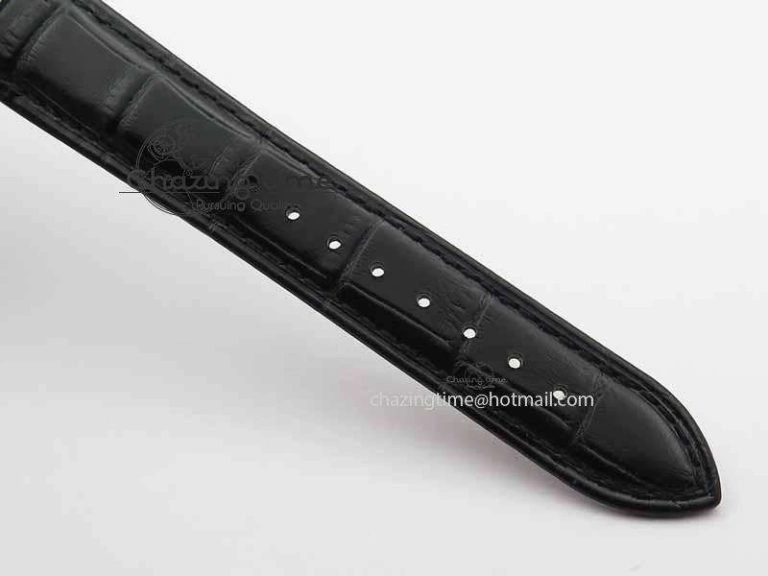 Cellini Date VF Best Edition SS Black Dial Stick Markers On Black Leather Strap A3165
