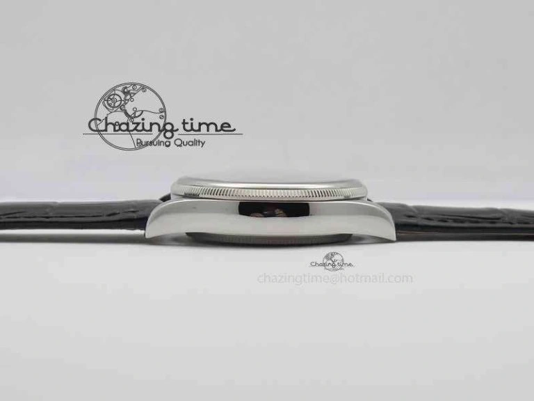Cellini Date VF Best Edition SS White Dial Stick Markers On Black Leather Strap A3165