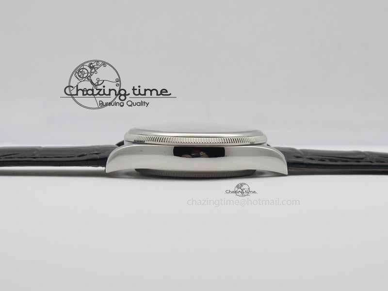 Cellini Date VF Best Edition SS White Dial Stick Markers On Black Leather Strap A3165