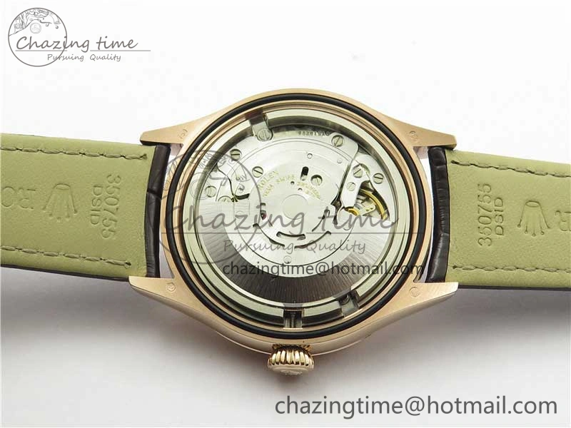 Cellini RG KZF 1:1 Best Edition Black Dial on Brown Leather Strap SA3132