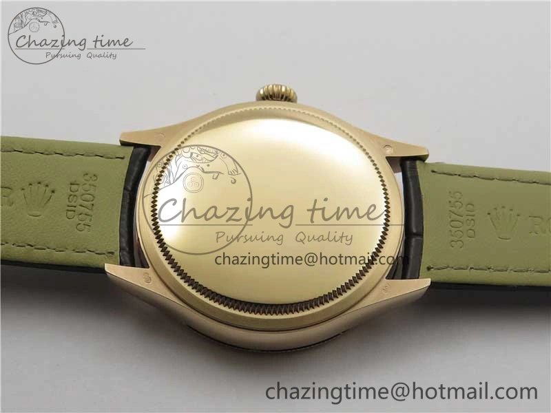 Cellini RG KZF 1:1 Best Edition Black Dial on Brown Leather Strap SA3132