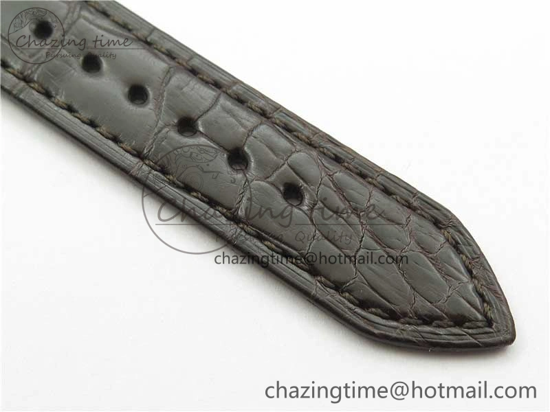 Cellini RG KZF 1:1 Best Edition White Dial Roman Markers on Brown Leather Strap SA3132