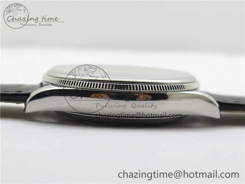Cellini SS KZF 1:1 Best Edition White Dial Roman Markers on Black Leather Strap SA3132