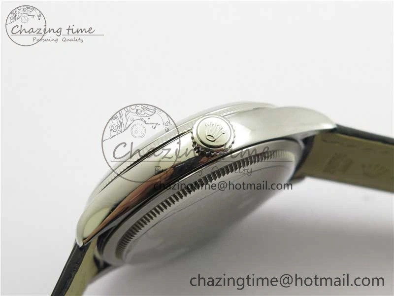 Cellini SS KZF 1:1 Best Edition White Dial Roman Markers on Black Leather Strap SA3132