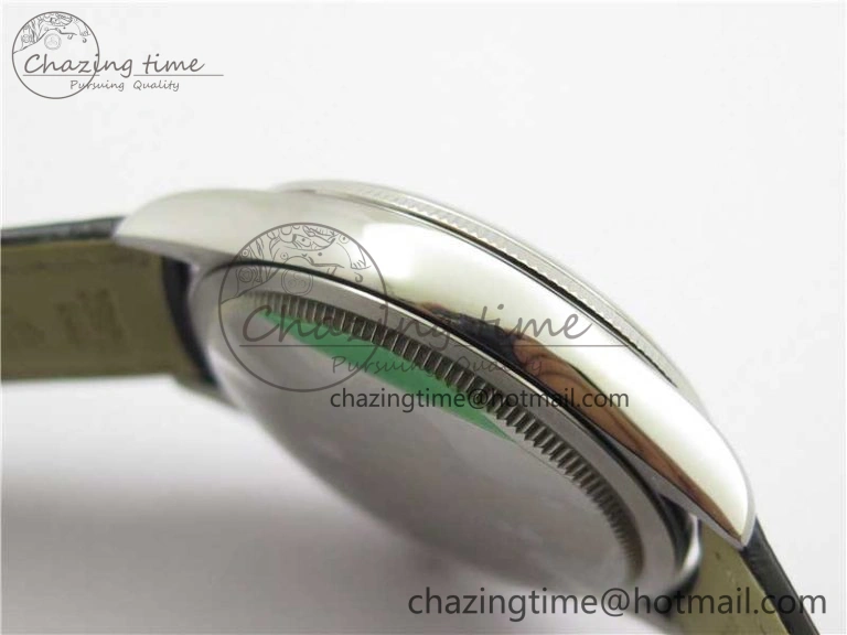 Cellini SS KZF 1:1 Best Edition White Dial Roman Markers on Black Leather Strap SA3132