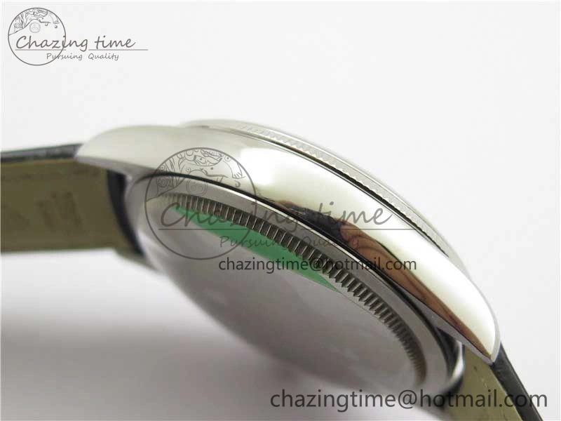 Cellini SS KZF 1:1 Best Edition White Dial Roman Markers on Black Leather Strap SA3132