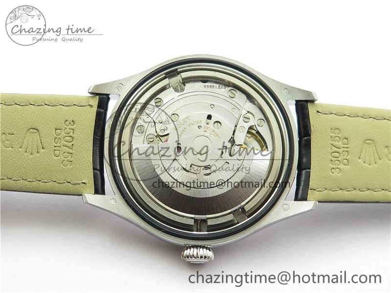 Cellini SS KZF 1:1 Best Edition White Dial Roman Markers on Black Leather Strap SA3132
