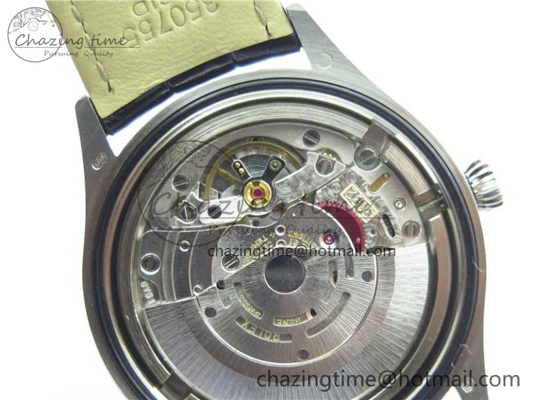 Cellini SS KZF 1:1 Best Edition White Dial Roman Markers on Black Leather Strap SA3132