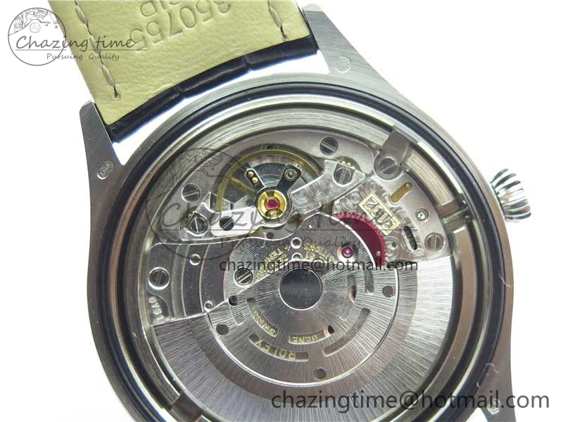 Cellini SS KZF 1:1 Best Edition White Dial Roman Markers on Black Leather Strap SA3132