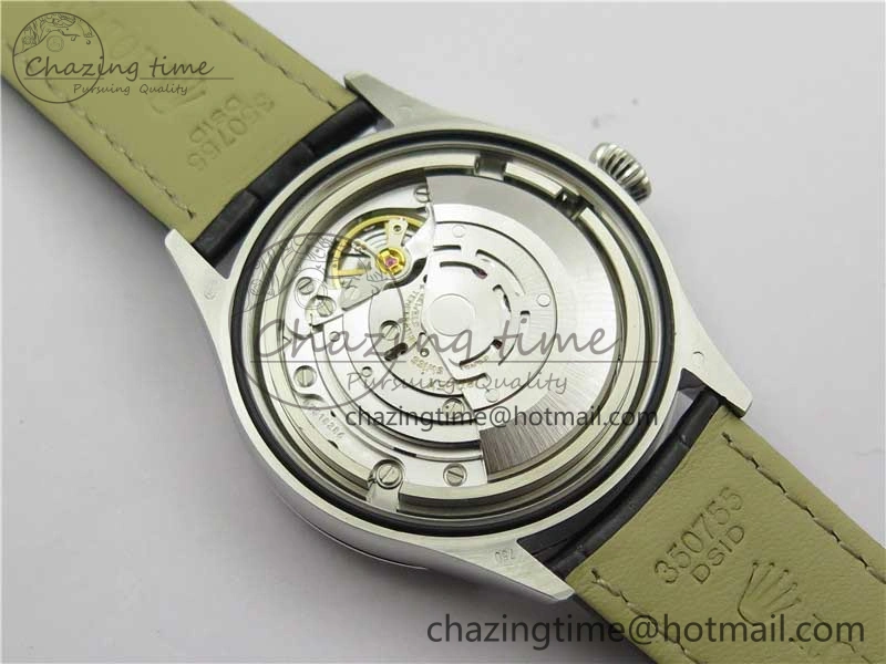 Cellini SS KZF 1:1 Best Edition White Dial Roman Markers on Black Leather Strap SA3132