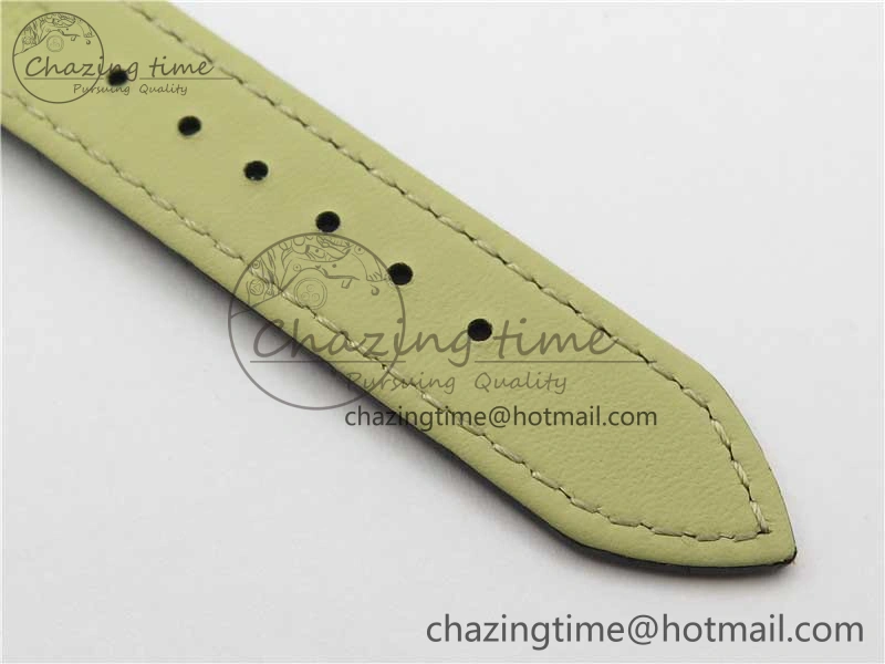 Cellini SS KZF 1:1 Best Edition White Dial Roman Markers on Black Leather Strap SA3132