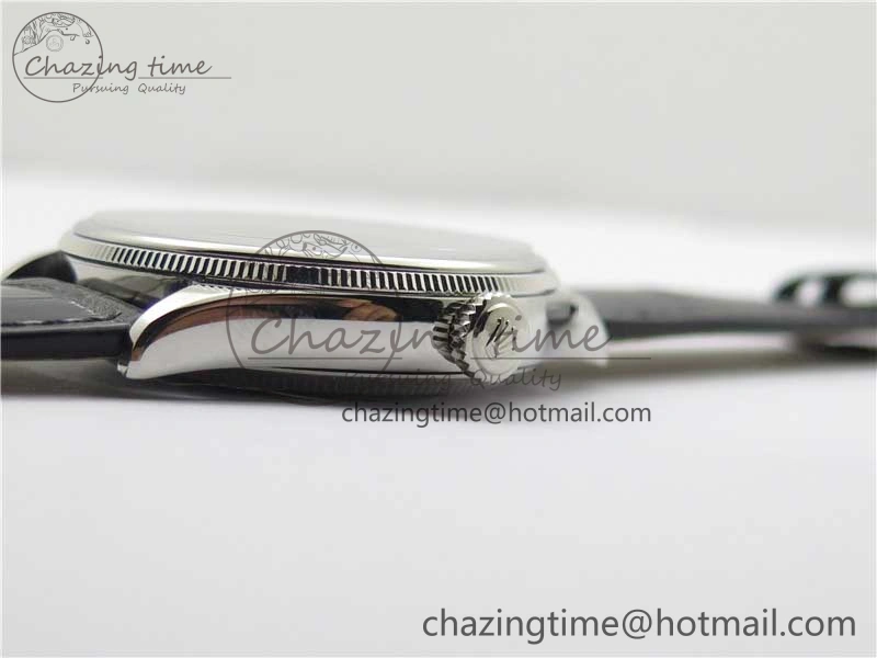 Cellini SS KZF 1:1 Best Edition White Dial Stick Markers on Black Leather Strap SA3132