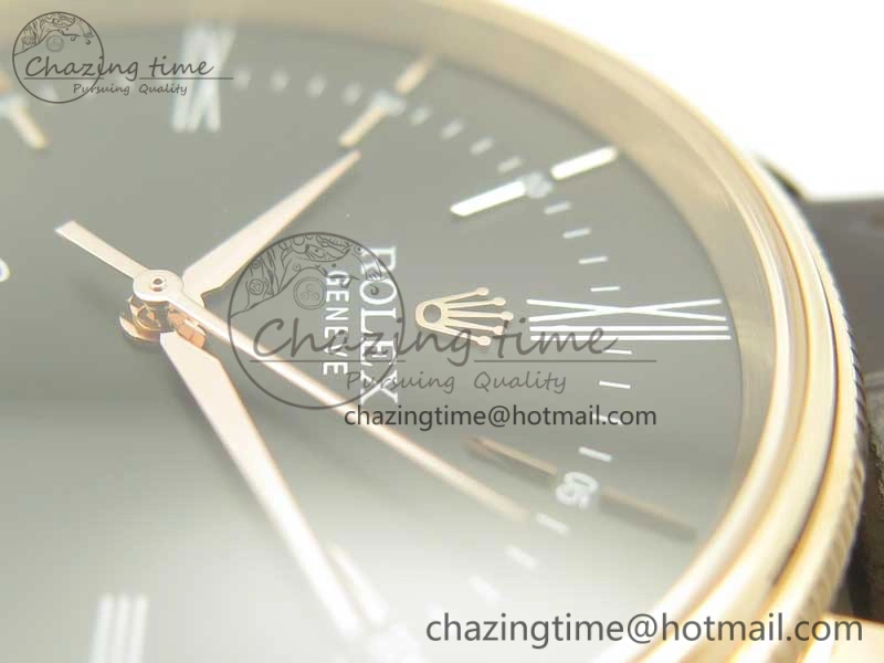 Cellini Time 50509 RG MKF Best Edition Black Dial Roman Marker on Brown Leather Strap A3132 V4
