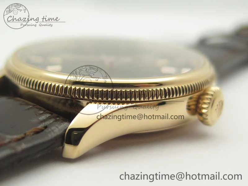 Cellini Time 50509 RG MKF Best Edition Black Dial Roman Marker on Brown Leather Strap A3132 V4