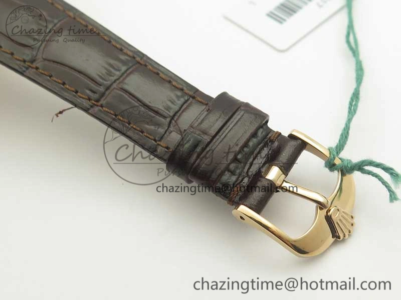 Cellini Time 50509 RG MKF Best Edition Black Dial Roman Marker on Brown Leather Strap A3132 V4