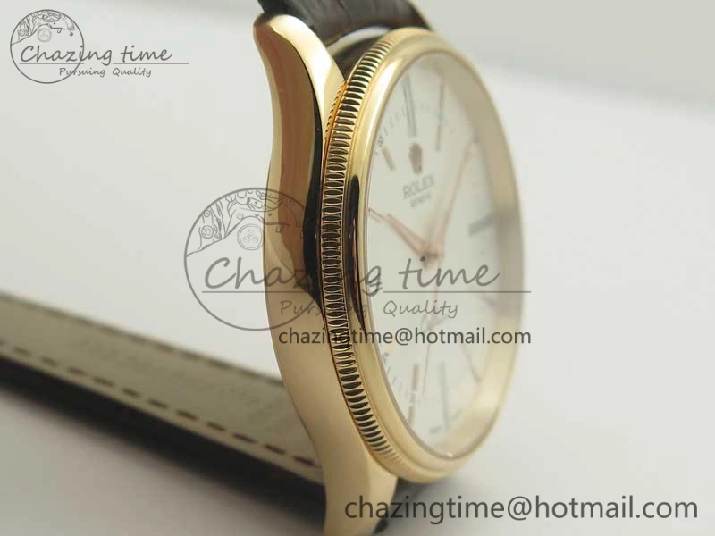 Cellini Time 50509 RG MKF Best Edition White Dial Roman Marker on Brown Leather Strap A3132 V4