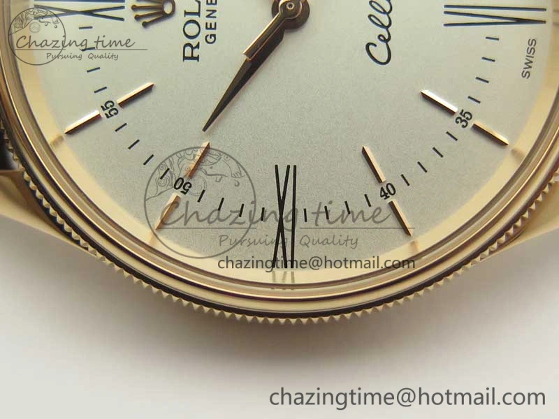 Cellini Time 50509 RG MKF Best Edition White Dial Roman Marker on Brown Leather Strap A3132 V4