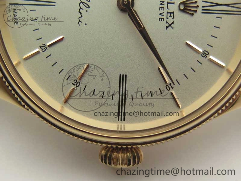 Cellini Time 50509 RG MKF Best Edition White Dial Roman Marker on Brown Leather Strap A3132 V4