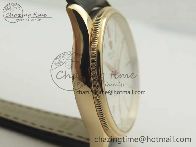 Cellini Time 50509 RG MKF Best Edition White Dial Sticks Marker on Brown Leather Strap A3132 V4