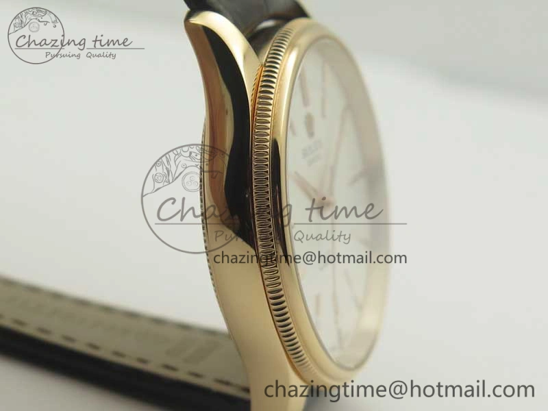 Cellini Time 50509 RG MKF Best Edition White Dial Sticks Marker on Brown Leather Strap A3132 V4