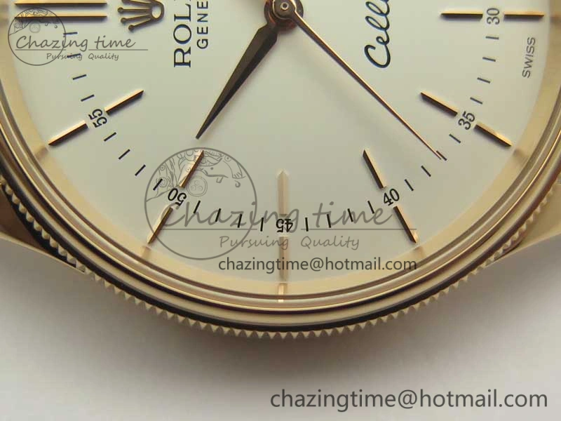 Cellini Time 50509 RG MKF Best Edition White Dial Sticks Marker on Brown Leather Strap A3132 V4