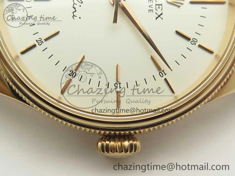 Cellini Time 50509 RG MKF Best Edition White Dial Sticks Marker on Brown Leather Strap A3132 V4
