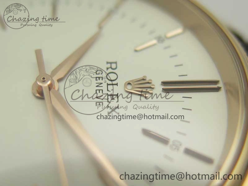 Cellini Time 50509 RG MKF Best Edition White Dial Sticks Marker on Brown Leather Strap A3132 V4