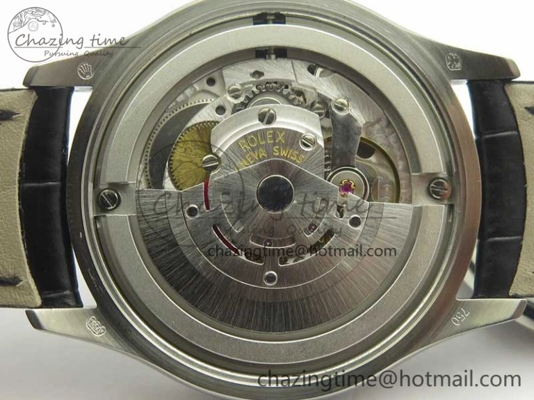 Cellini Time 50509 SS MKF Best Edition Black Dial Roman Marker on Black Leather Strap A3132 V4