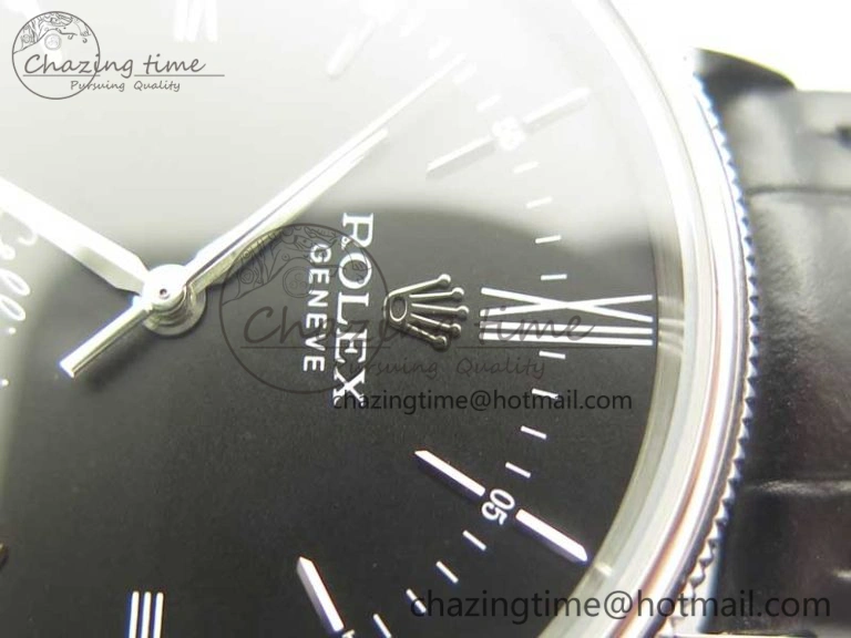Cellini Time 50509 SS MKF Best Edition Black Dial Roman Marker on Black Leather Strap A3132 V4
