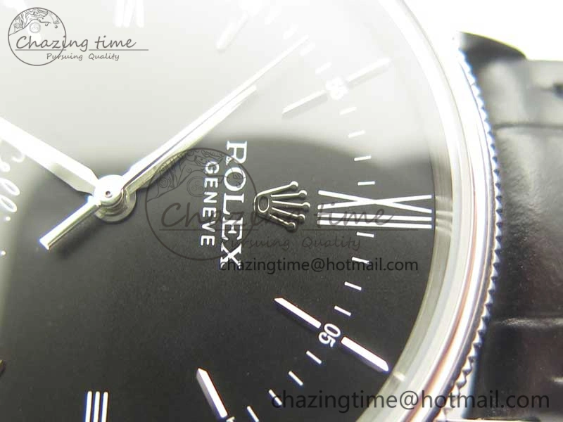 Cellini Time 50509 SS MKF Best Edition Black Dial Roman Marker on Black Leather Strap A3132 V4