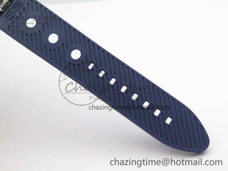 Challenger Chronograph SS Blue Dial On Rubber Strap A7750 (Free Rubber Strap)